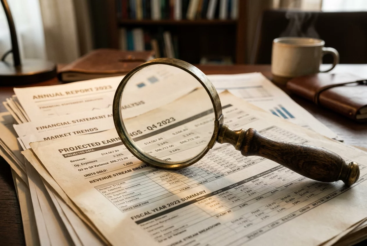 Fundamental Analysis of market data and financial sheets